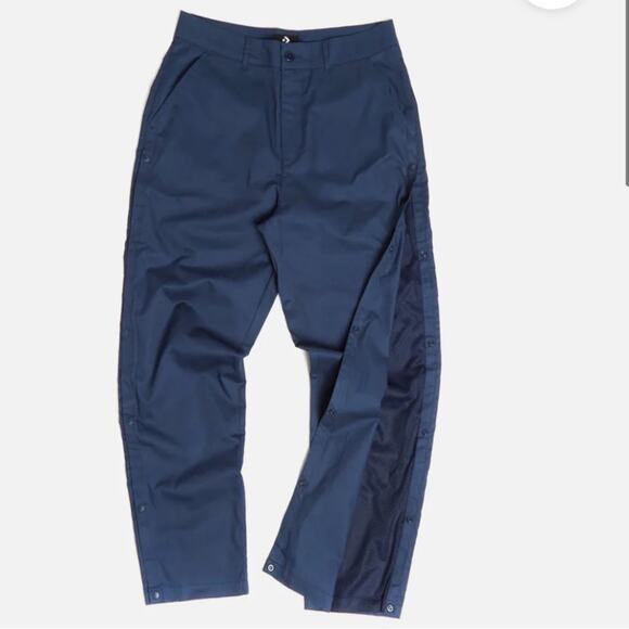 CONVERSE x KIM JONES Men's Cargo Pants Navy Blue Side Buttons Lined Size 34 - Picture 1 of 14